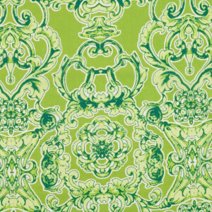 katoen voile barok groen