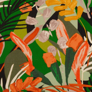 viscose linnen digitaaldruk bloemen multicolor