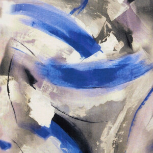 viscose jersey digitaaldruk verfvegen blauw