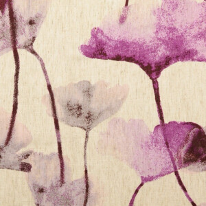viscose linnen digitaaldruk bloemen lila