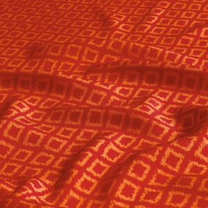 viscose poplin abstract donkerrood