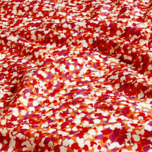 viscose poplin abstract oranje