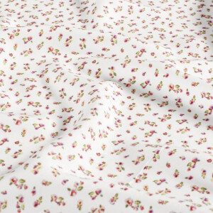 viscose poplin bloemen wit