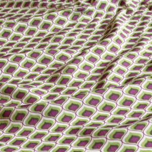 viscose poplin abstract groen