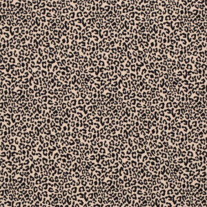 Katoen tricot panterprint beige
