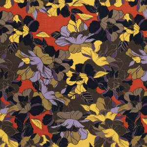 viscose nylon crêpe bloemen brick