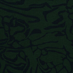 jersey stof discharge abstract donkergroen