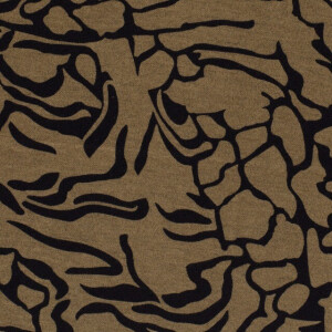 jersey stof discharge abstract camel