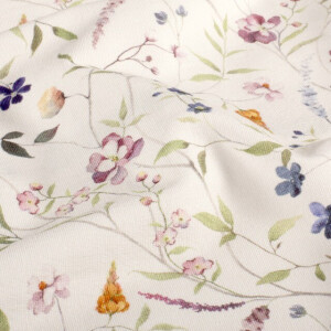 sweat/french terry digitaaldruk bloemen offwhite