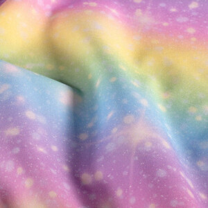 Softshell digitaaldruk regenboog roze