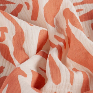 katoenen mousseline abstract koraal