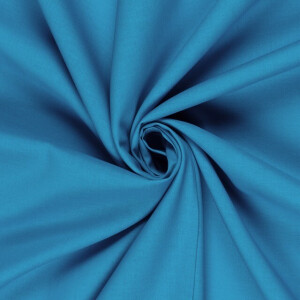Cretonne katoen premium uni aqua