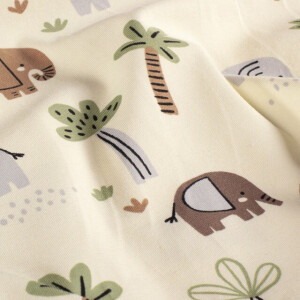 katoen tricot olifanten beige
