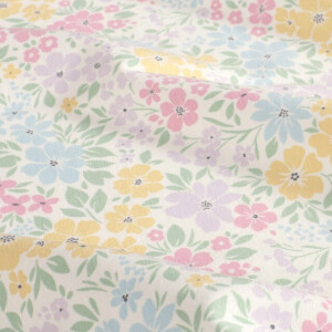 katoen tricot bloemen offwhite