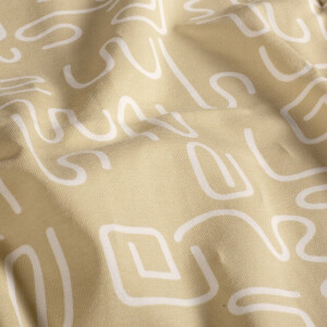 katoen tricot abstract beige