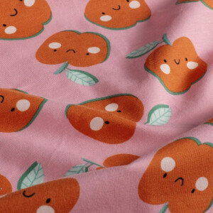 katoen tricot appels roze