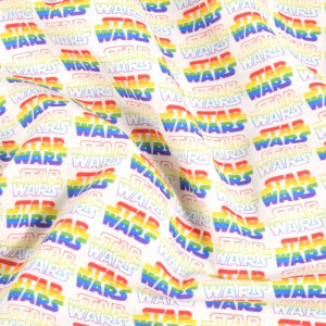 katoen poplin Star Wars multicolor/wit