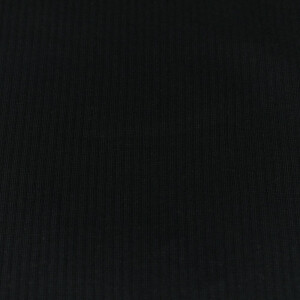 rib jersey uni zwart