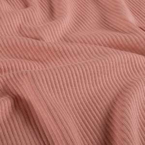 rib jersey uni koraal