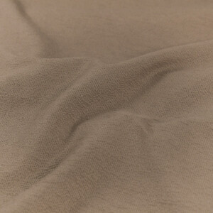 terry crêpe uni taupe bruin
