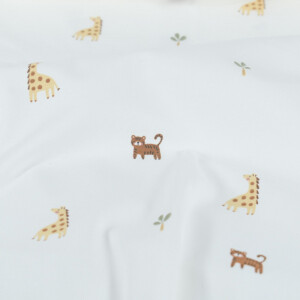 katoen tricot dieren offwhite