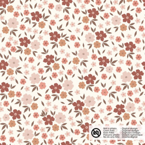 katoen tricot bloemen offwhite