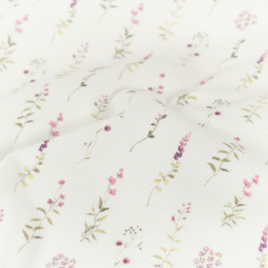 rib jersey digitaaldruk bloemen offwhite