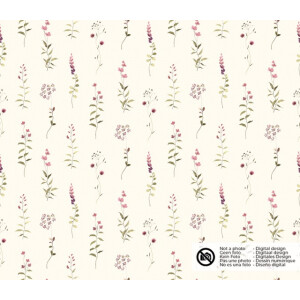 rib jersey digitaaldruk bloemen offwhite