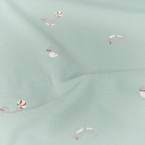 katoen tricot zeehondjes babyblauw