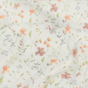 rib jersey digitaaldruk bloemen offwhite