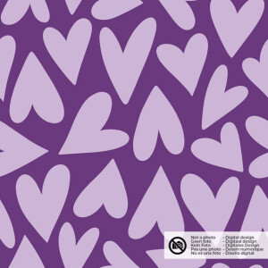 Katoen tricot harten lila