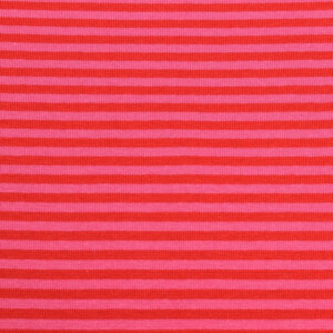 50x70 cm Boordstof gestreept 4mm rood/pink