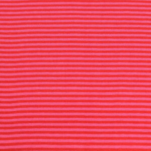 50x70 cm boordstof gestreept 2mm rood/pink