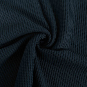 100x140 cm Bloomingfabrics Wafeljersey Zwart
