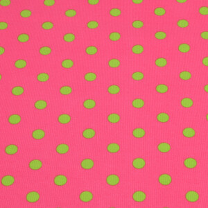 95x150 cm katoen tricot stippen roze/groen