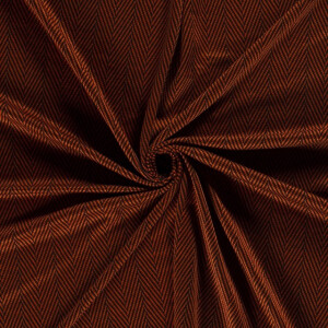 Poly viscose jersey stof discharge bedrukt abstract bruin