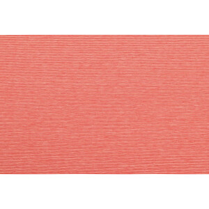 100x150 cm katoen tricot gestreept 1mm rood/wit