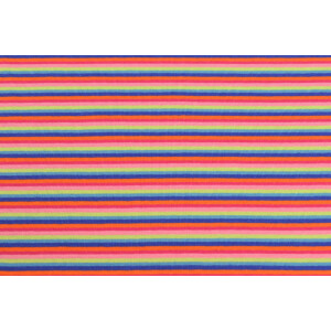 50x70 cm boordstof gestreept 2-3mm multicolor  