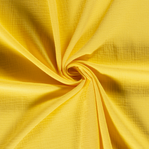 100x130 cm katoenen mousseline  uni geel