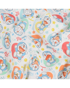 katoen poplin Doraemon fly away wit