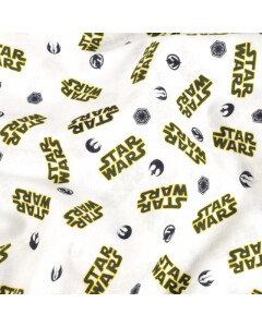 katoen poplin Star Wars wit