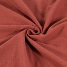 100x130cm katoenen mousseline uni brick