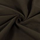 100x130cm katoenen mousseline uni donkerbruin