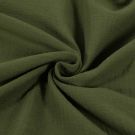 100x130cm katoenen mousseline uni kaki groen