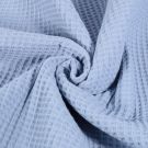 Wafelstof grof lichtblauw