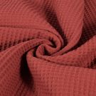Wafelstof grof donkerrood