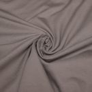 Katoen tricot uni taupe/bruin