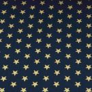 50x140 cm katoen christmas sterren marine/gold