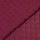 Stepp mousseline/voile gewatteerd kleine ruiten bordeaux