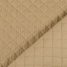 Stepp mousseline/voile gewatteerd kleine ruiten beige